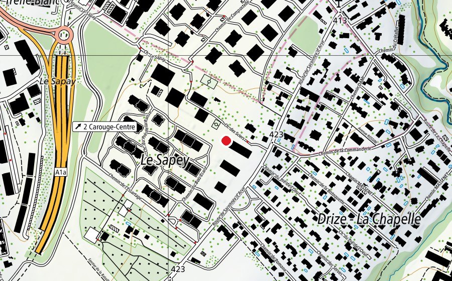 Carte indiquant l’emplacement de Crèche Potimarron (École enfantine)