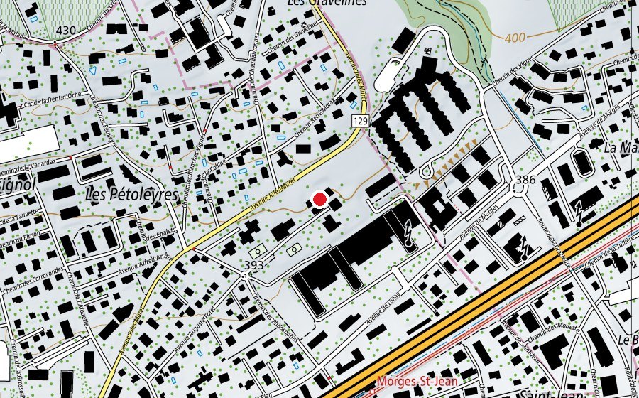 Carte indiquant l’emplacement de CVE La Gracieuse (École enfantine)