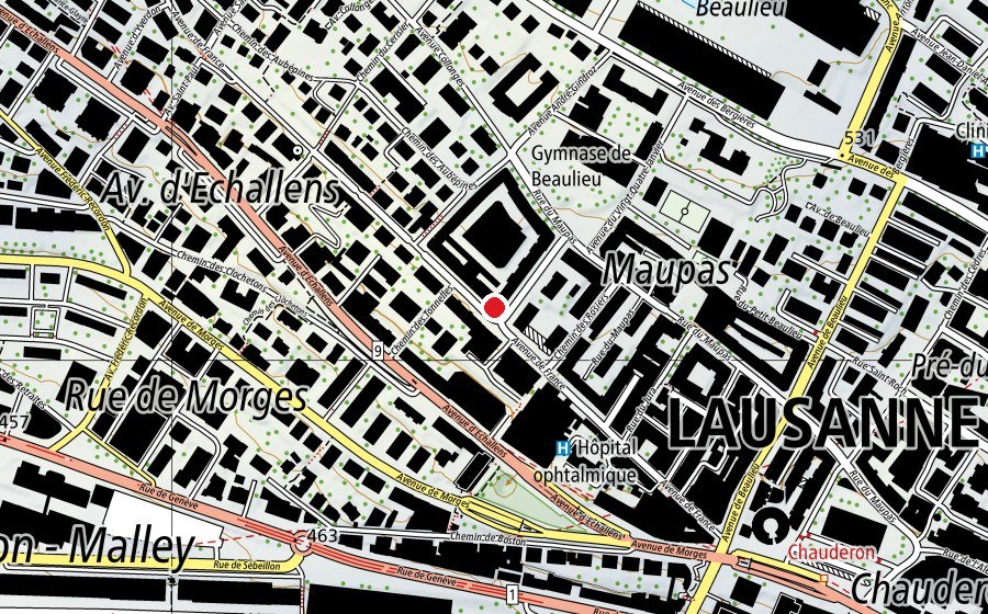 Map showing the location of CVE Les Collonges (Kindergarten)