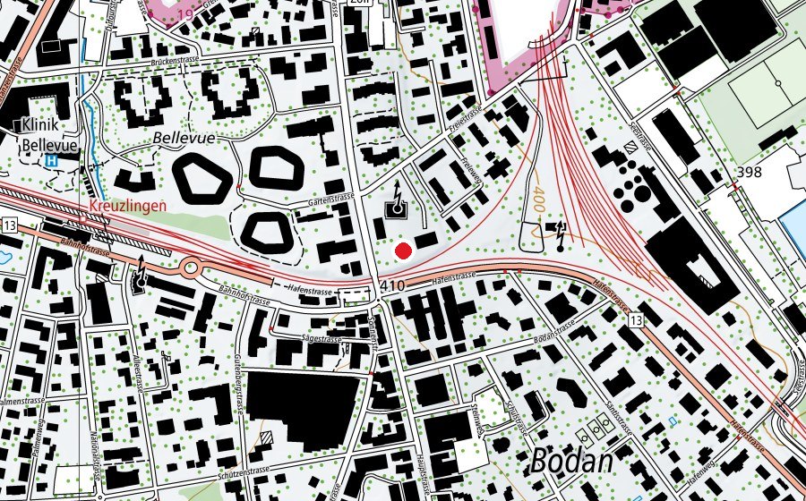 Map showing the location of Doldenhof (Kindergarten)