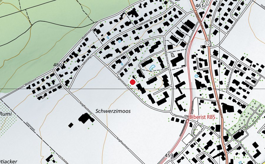 Carte indiquant l’emplacement de Egelmoos (École enfantine)