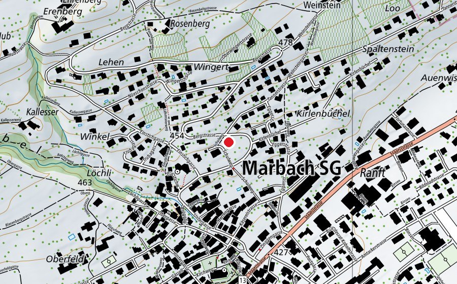 Carte indiquant l’emplacement de Egger (École enfantine)