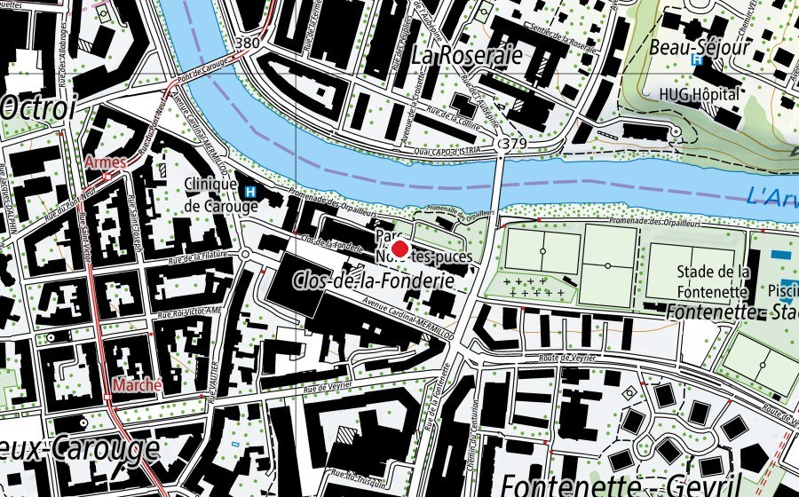 Map showing the location of EVE de la Fontenette (Kindergarten)