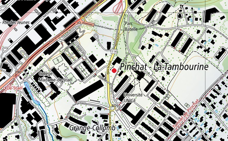 Map showing the location of EVE Grands-Hutins (Kindergarten)