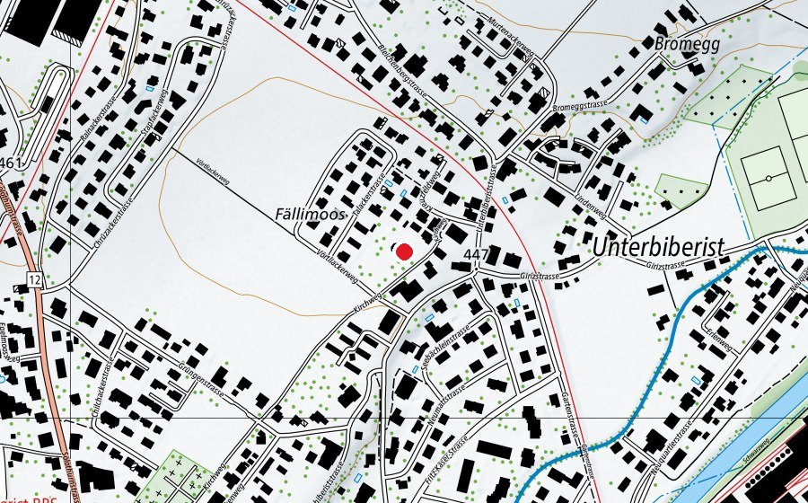Mappa con la posizione di Fällimoos (Scuola dell’infanzia)