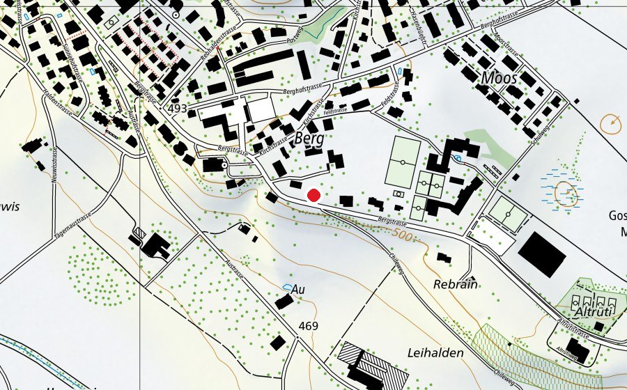 Mappa con la posizione di Flügepilz (Scuola dell’infanzia)