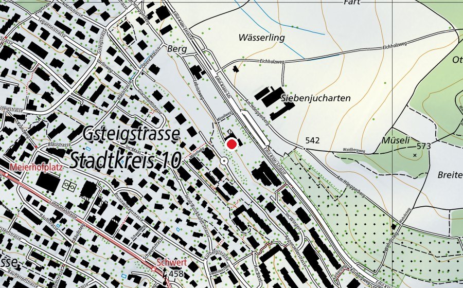 Map showing the location of Freier Chindsgi Hönggerberg (Kindergarten)