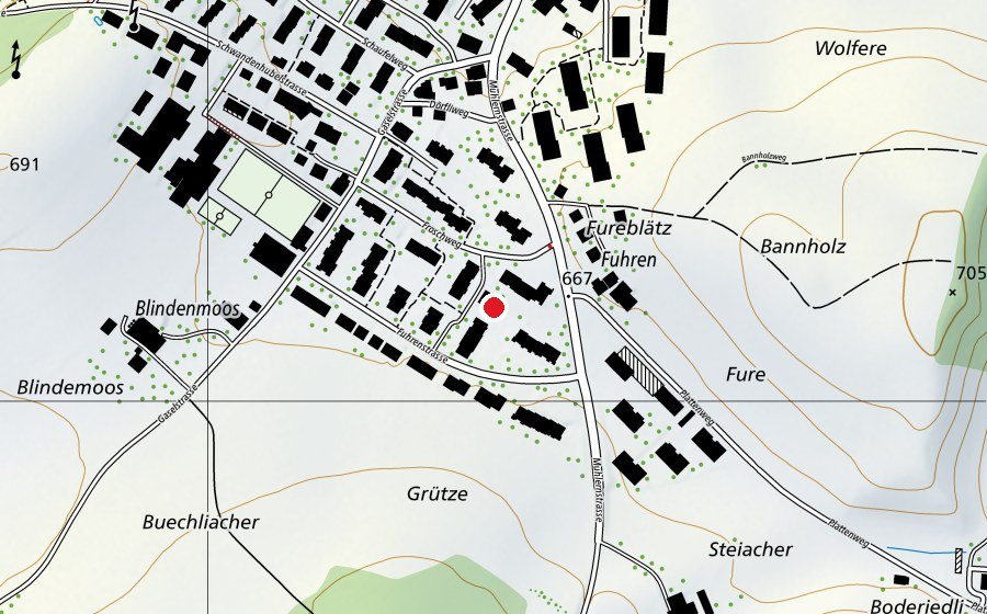 Map showing the location of Fröschli (Kindergarten)
