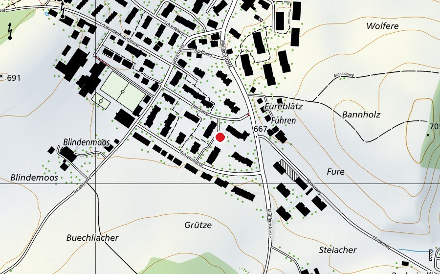 Map showing the location of Fröschll (Kindergarten)