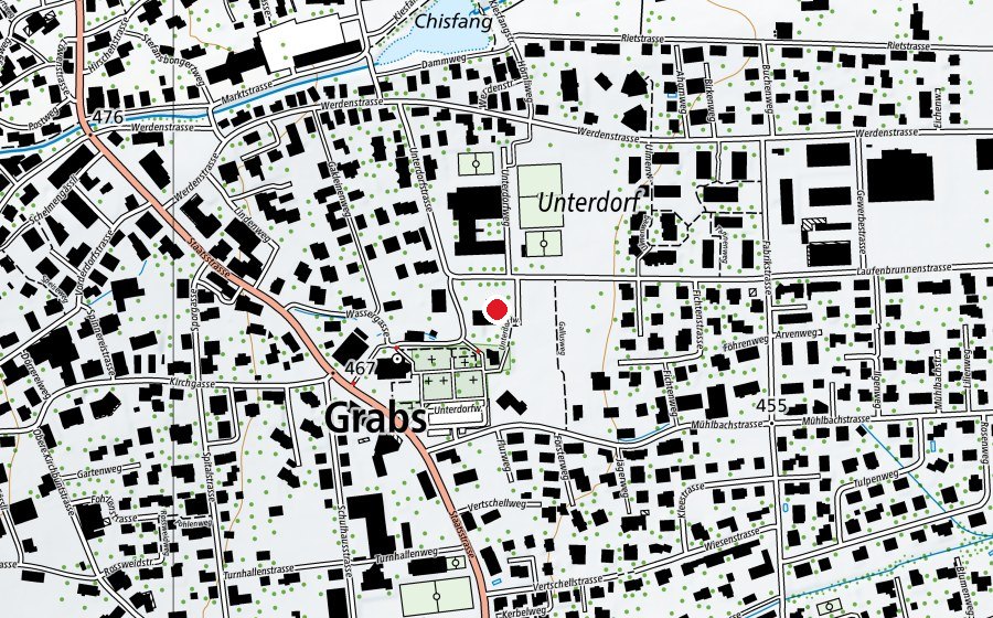 Map showing the location of Gallus Kindergarten (Kindergarten)