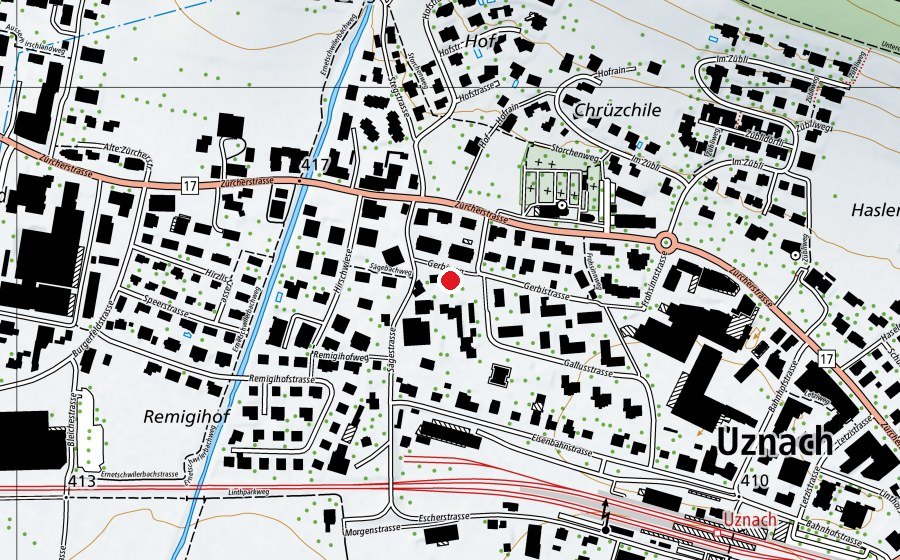 Mappa con la posizione di Gerbi (Scuola dell’infanzia)
