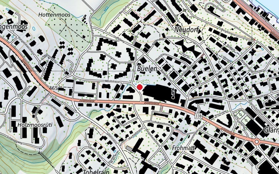 Map showing the location of globegarden (Kindergarten)