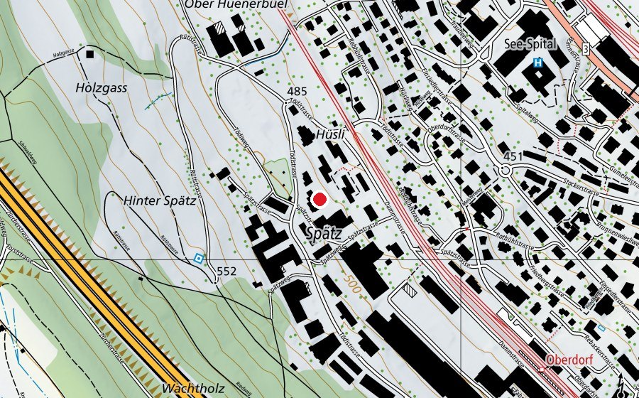 Carte indiquant l’emplacement de Glückspilze Kinderkrippe (École enfantine)