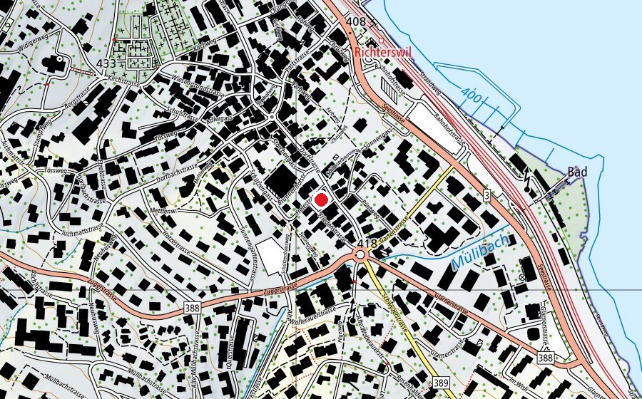 Mappa con la posizione di Güxi Kinderkrippe Richterswil Zentrum (Scuola dell’infanzia)