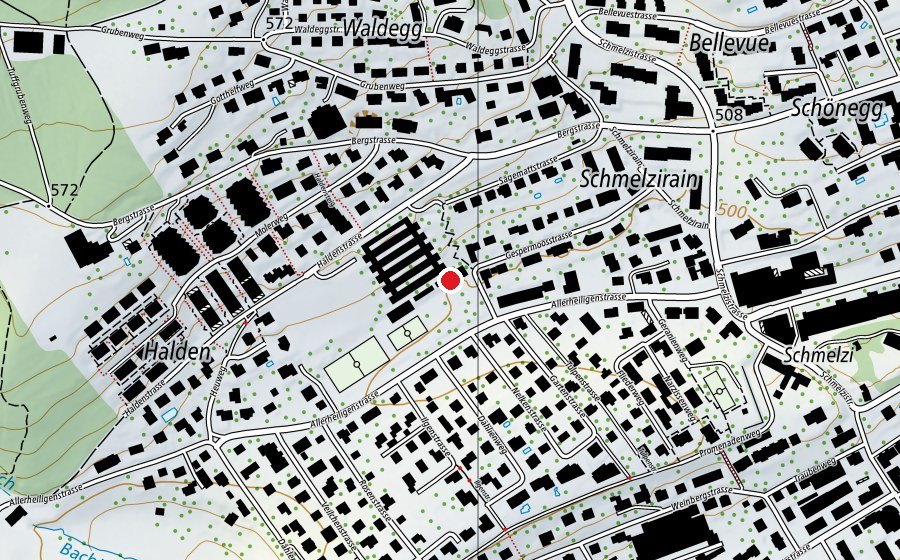 Mappa con la posizione di Halden (Scuola dell’infanzia)