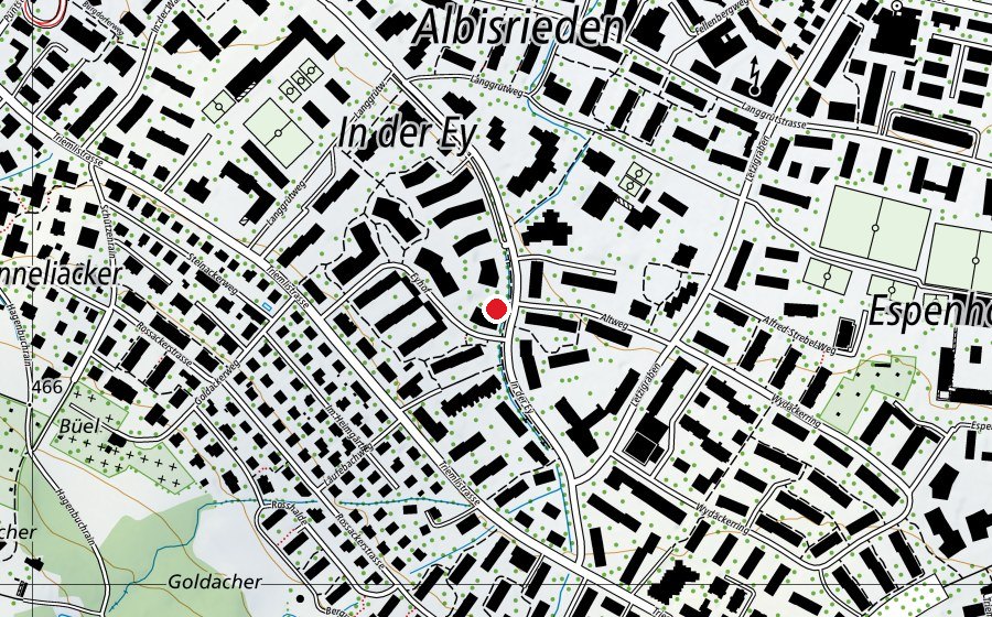 Karte mit dem Standort von Hort Altweg 3 (Kindergarten)