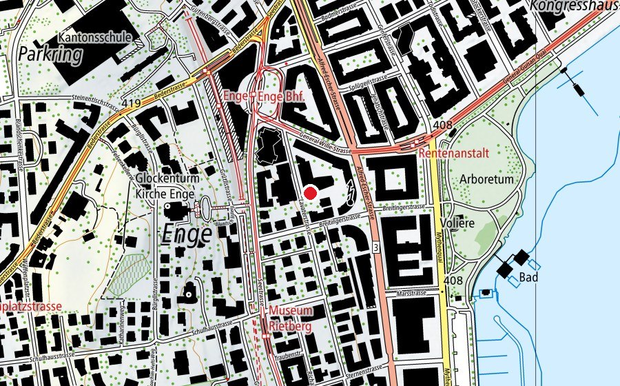 Map showing the location of ICZ Schule (Kindergarten) (Kindergarten)