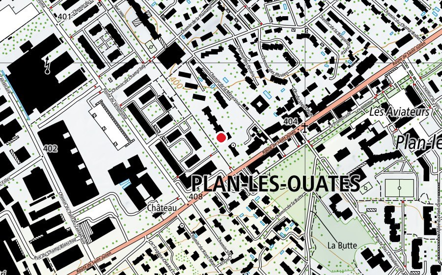 Carte indiquant l’emplacement de Jardin d'enfants Les Abeilles (École enfantine)