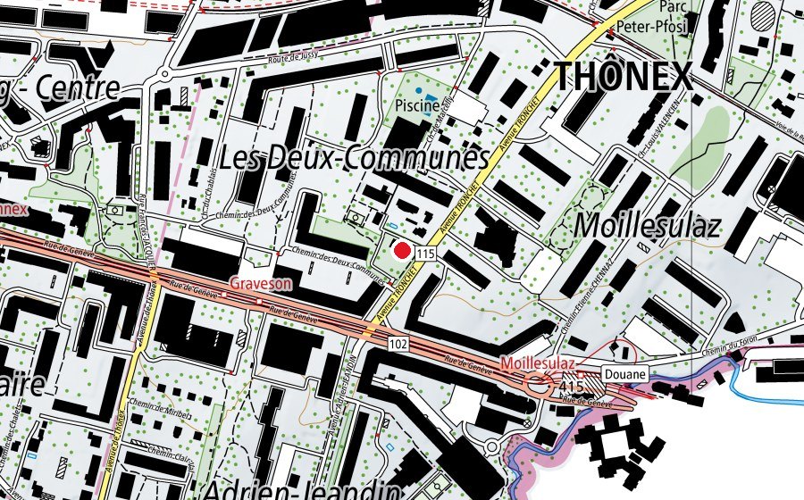 Carte indiquant l’emplacement de Jardin d'enfants Les Bout'choux (École enfantine)