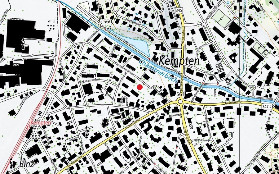 Mappa con la posizione di Kiga Baumgarten (Scuola dell’infanzia)