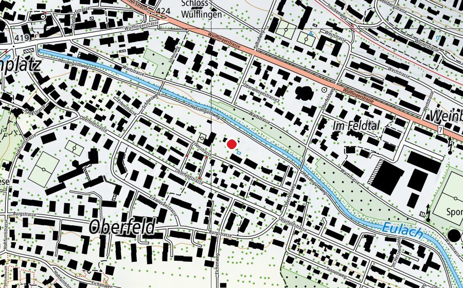 Carte indiquant l’emplacement de Kiga Erlen (École enfantine)