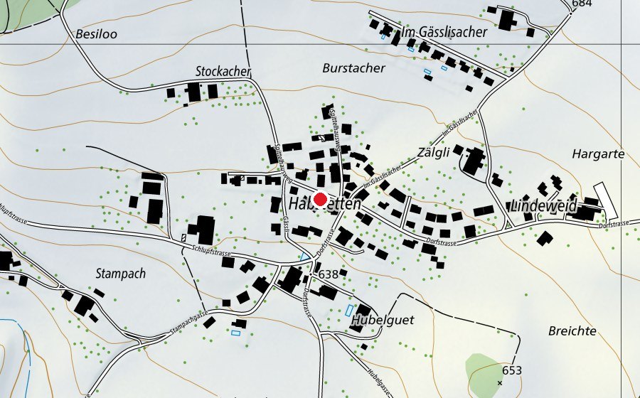Karte mit dem Standort von Kinder auf dem Bauernhof (Kindergarten)