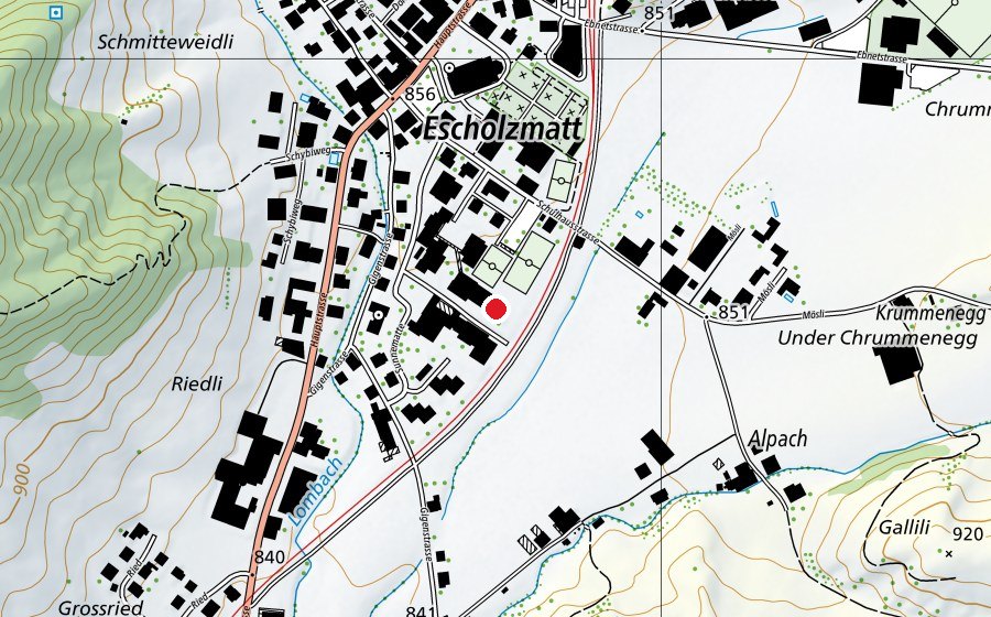 Mappa con la posizione di Kindergärten Windbühlmatte (Scuola dell’infanzia)