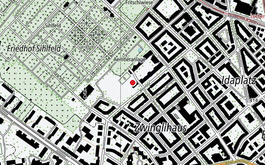 Mappa con la posizione di Kindergarten Aemtler D (Scuola dell’infanzia)