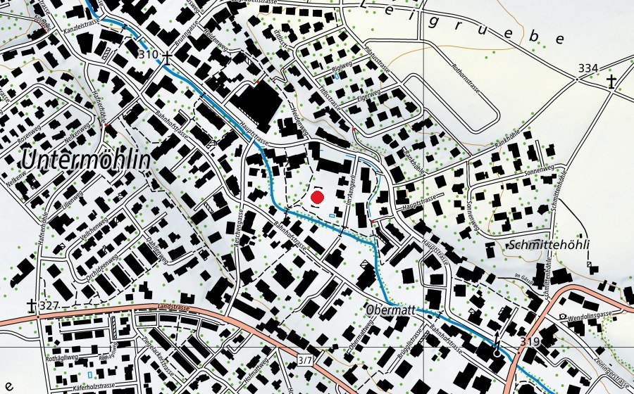 Mappa con la posizione di Kindergarten Aengerli (Scuola dell’infanzia)