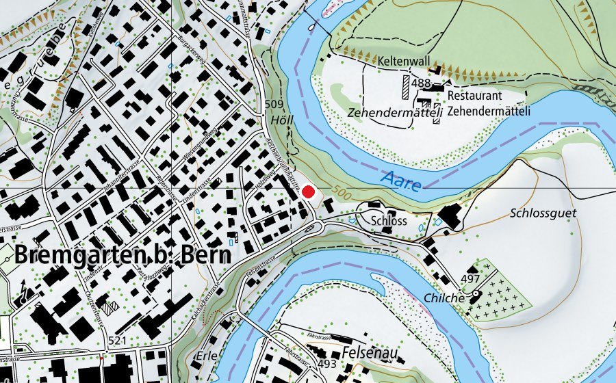 Carte indiquant l’emplacement de Kindergarten Äschenbrunnmatt (École enfantine)