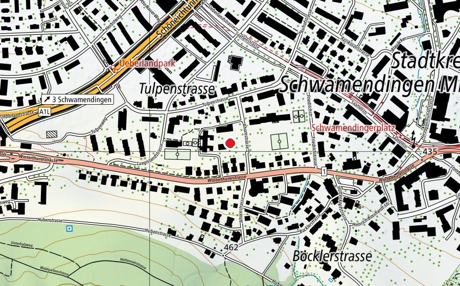 Mappa con la posizione di Kindergarten Ahorn (Scuola dell’infanzia)