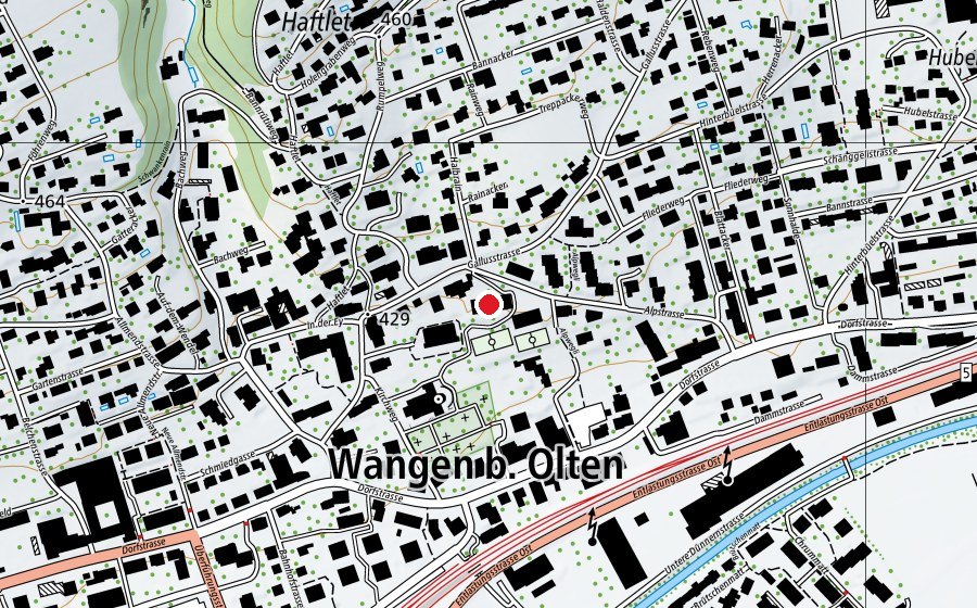 Karte mit dem Standort von Kindergarten Alp (Kindergarten)