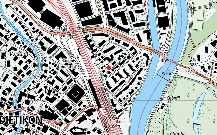 Mappa con la posizione di Kindergarten Altberg (Scuola dell’infanzia)