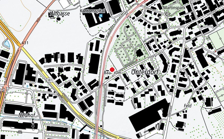 Carte indiquant l’emplacement de Kindergarten Altgasse (École enfantine)