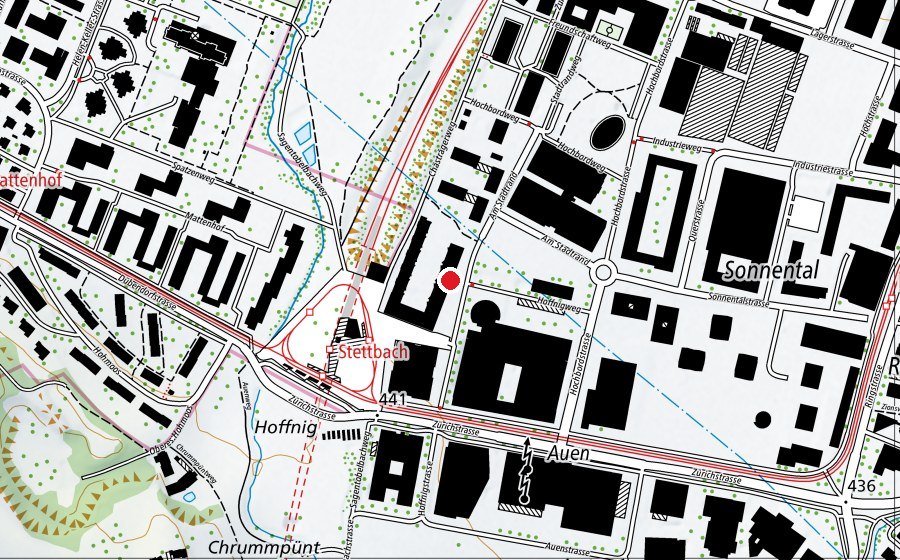 Karte mit dem Standort von Kindergarten Am Stadtrand (Kindergarten)