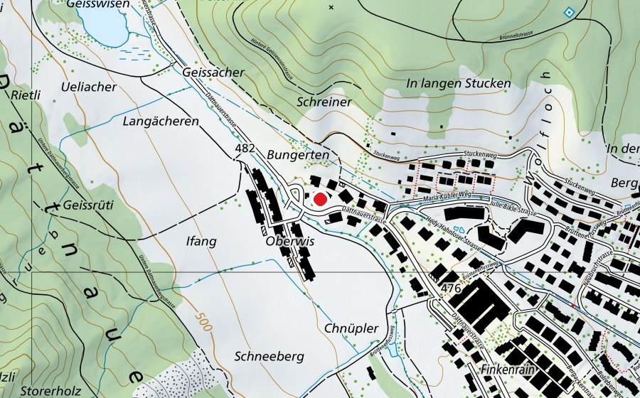 Karte mit dem Standort von Kindergarten Am Weiher (Kindergarten)
