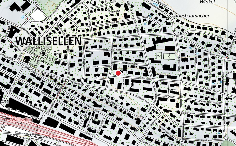 Map showing the location of Kindergarten Bachofen (Kindergarten)