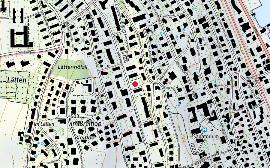 Mappa con la posizione di Kindergarten Bächler (Scuola dell’infanzia)