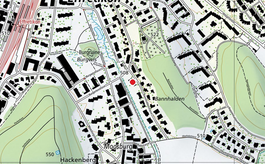 Mappa con la posizione di Kindergarten Bannhalde (Scuola dell’infanzia)