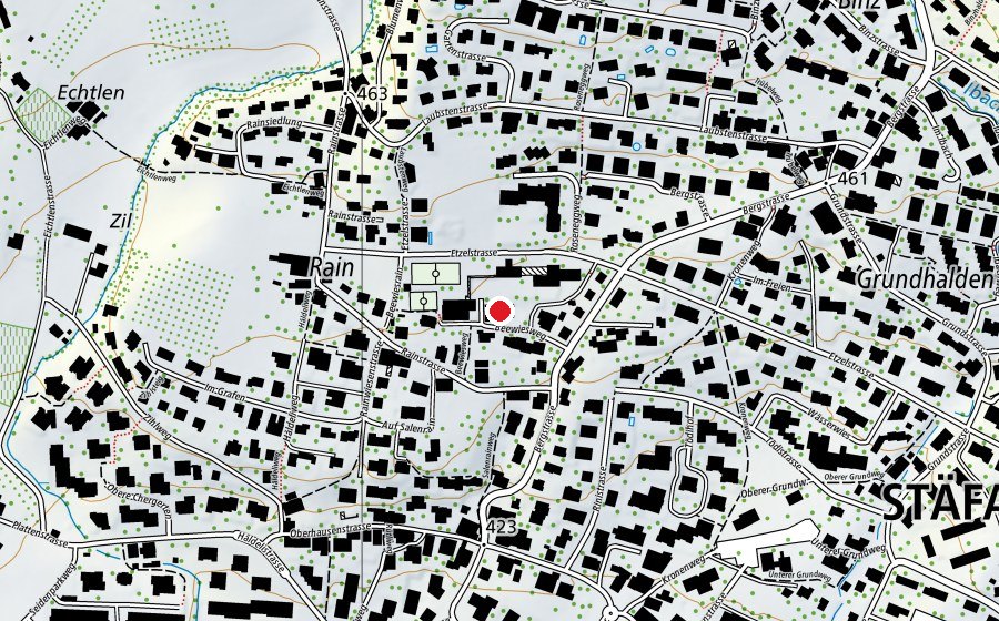 Map showing the location of Kindergarten Beewies (Kindergarten)
