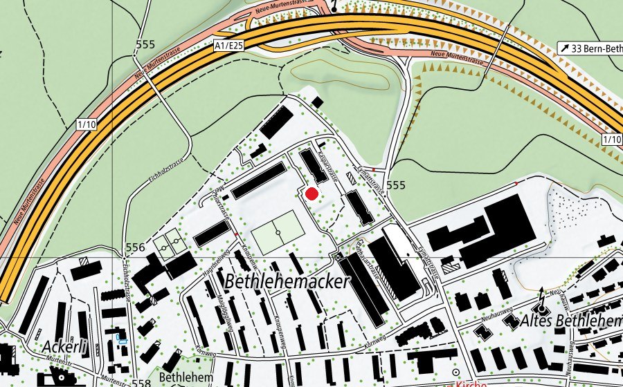 Mappa con la posizione di Kindergarten (Scuola dell’infanzia)
