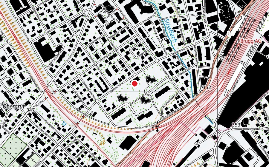 Map showing the location of Kindergarten Bilander (Kindergarten)