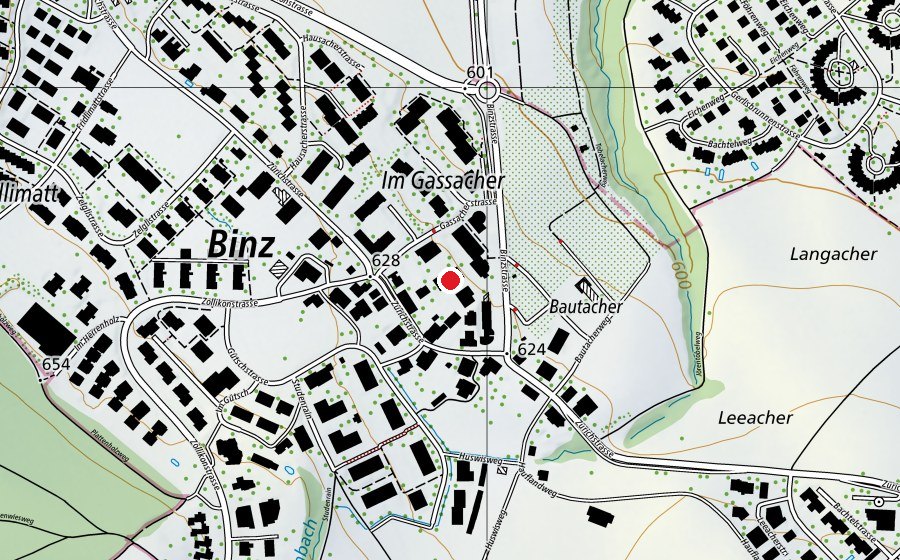 Carte indiquant l’emplacement de Kindergarten Binz (École enfantine)