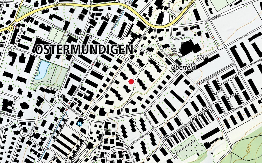 Carte indiquant l’emplacement de Kindergarten Blankweg (École enfantine)