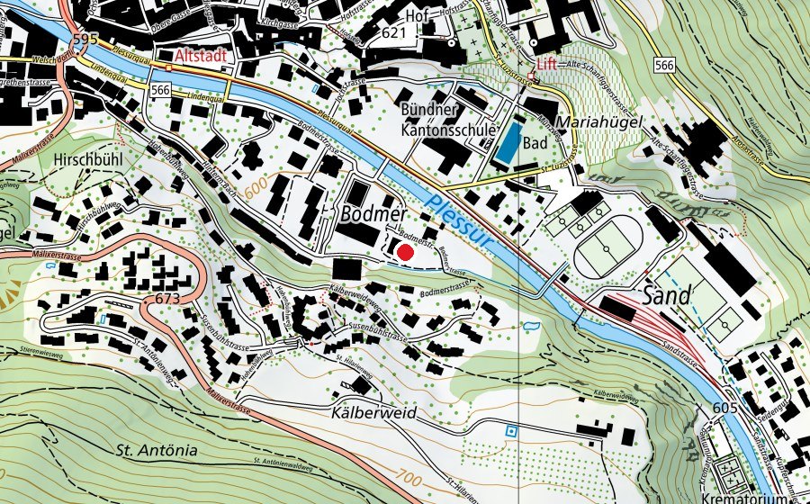 Mappa con la posizione di Kindergarten Bodmer (Scuola dell’infanzia)