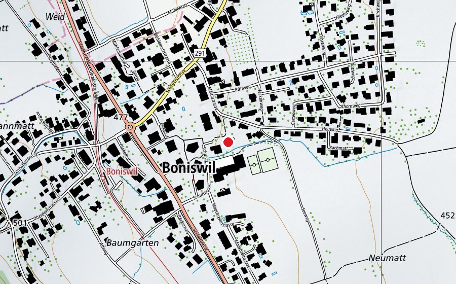 Mappa con la posizione di Kindergarten (Scuola dell’infanzia)