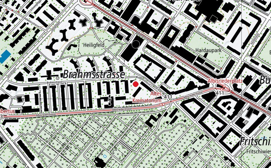 Mappa con la posizione di Kindergarten Brahms (Scuola dell’infanzia)