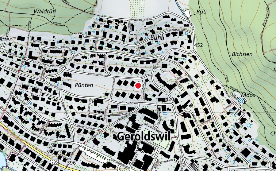 Mappa con la posizione di Kindergarten Breitland (Scuola dell’infanzia)