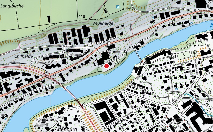 Map showing the location of Kindergarten (Kindergarten)