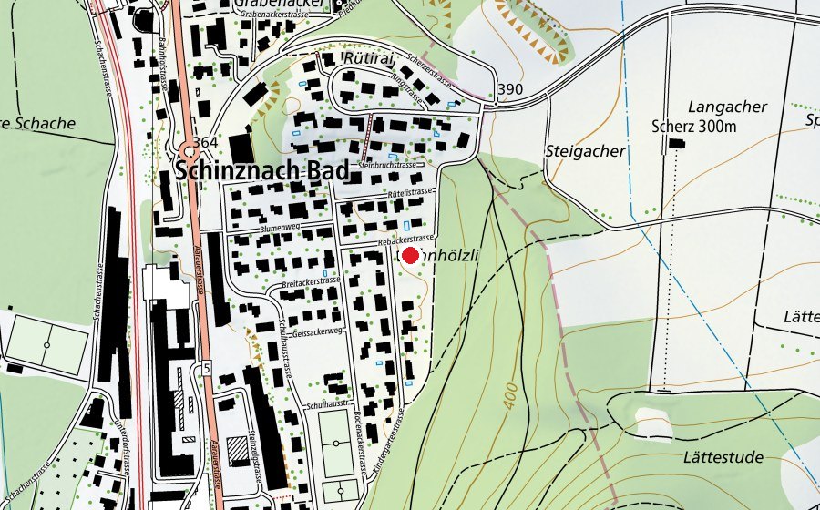 Map showing the location of Kindergarten (Kindergarten)